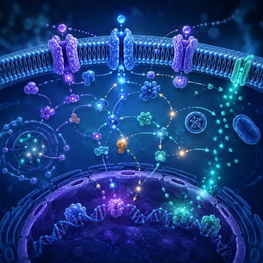 Calcium signaling across the cell