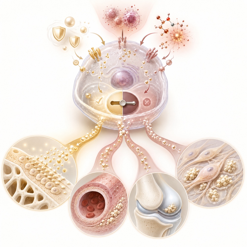 Cellular calcification pathways